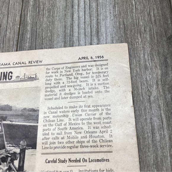 The Panama Canal REVIEW  Publication April 6 1956 Ships Shipping VINTAGE - Picture 11 of 16
